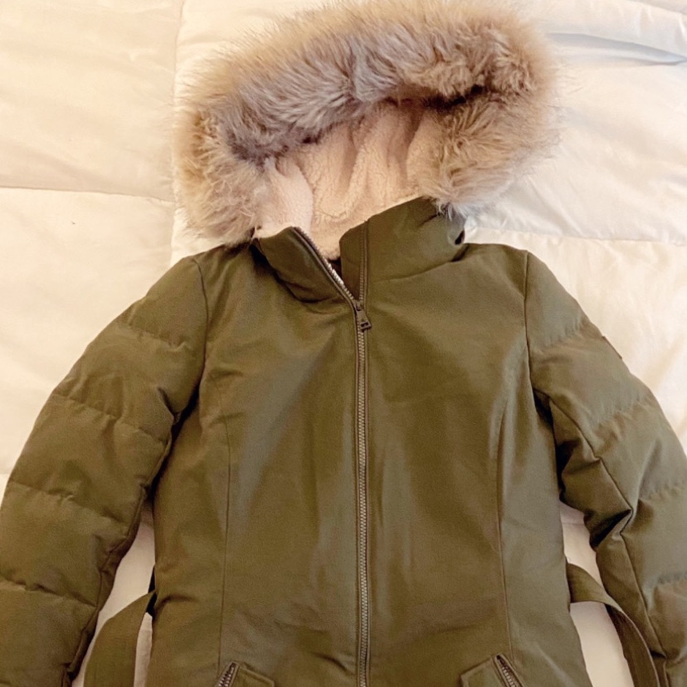 Ralph Lauren Faux Fur-Trim Down Parka X-Small NWT